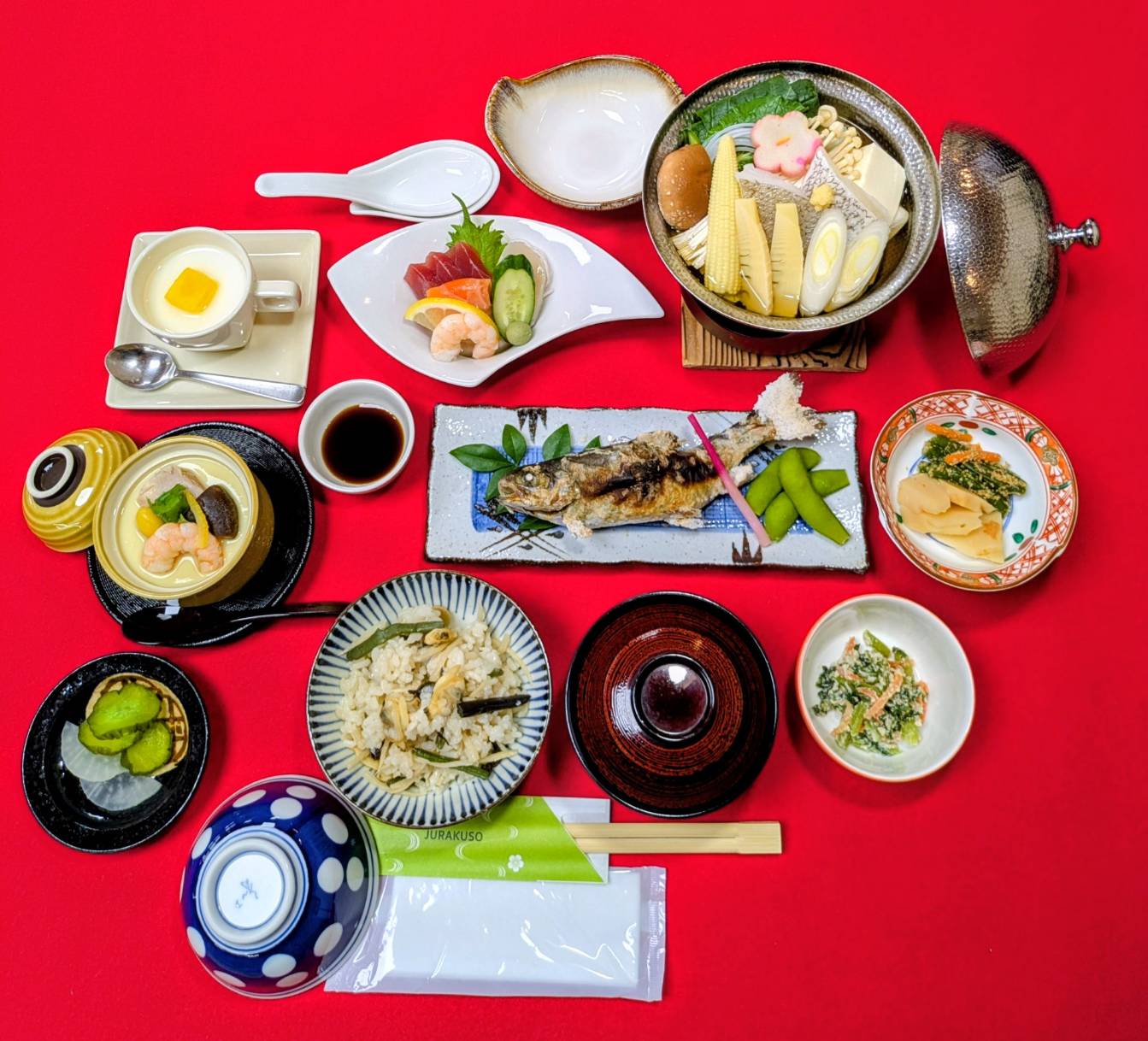 会席＜梅＞（高齢者向けに品目を絞った揚げ物なし会席です）