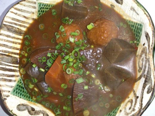 鶏団子のどて煮