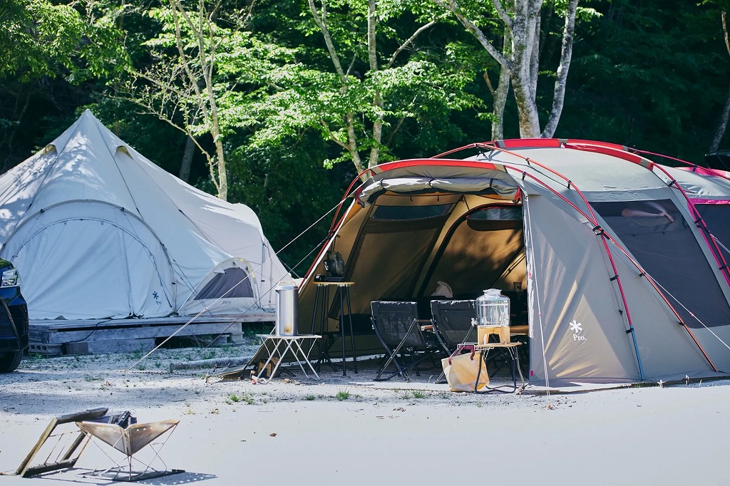 テントやキャンプ道具のレンタルが充実