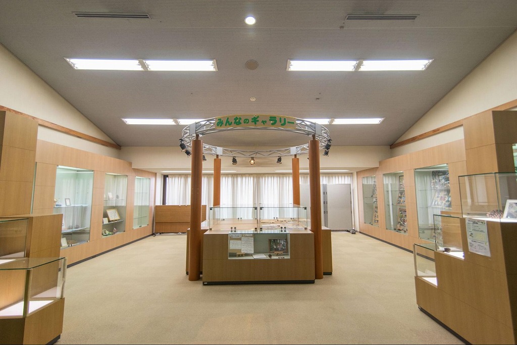 作品の展示などに利用される「みんなのギャラリー」