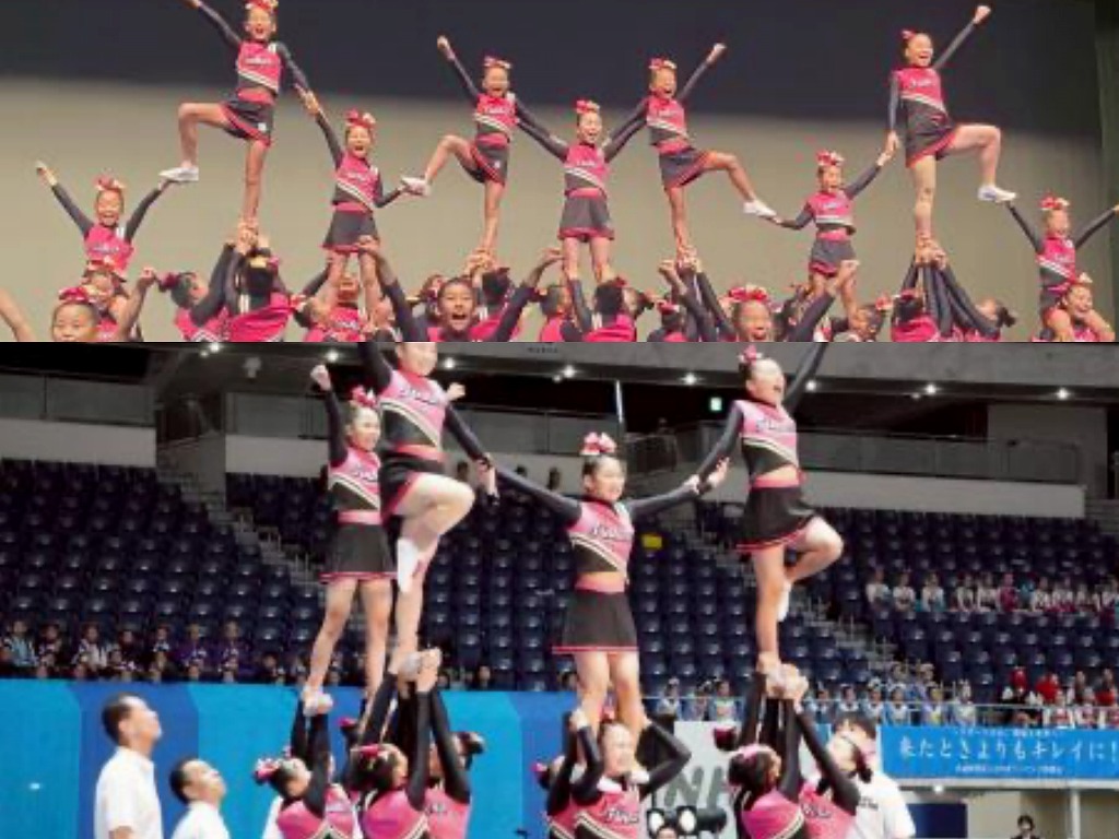 チアリーディングクラブTINKERSの活動風景