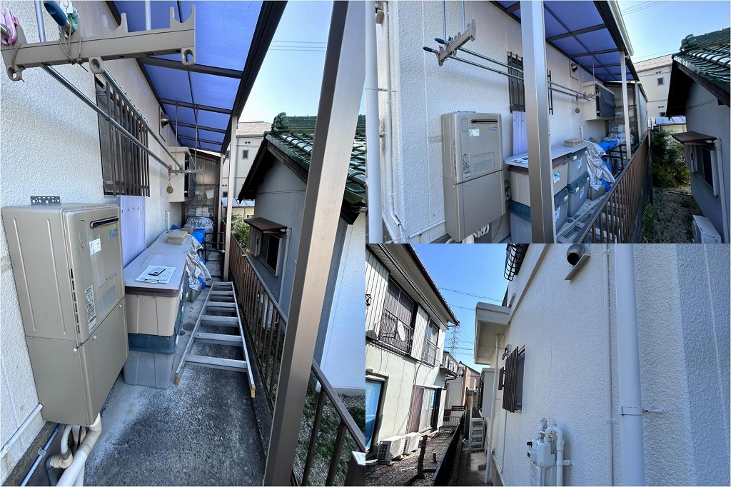 ▲Before：蓄電池システム設置前の外壁まわり。